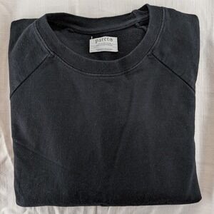 Pareto $78 Medium‎ Organic Cotton Farm to Closet Faded Black Crewneck Sweatshirt